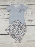 Baby Boys Duck Camouflage Printed Shorts Set